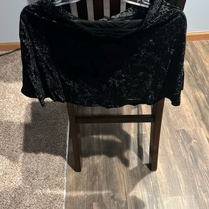Express small crushed velvet skirt